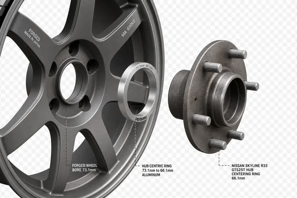 Hub Centric Rings 73.1mm to 66.1mm for Nissan Skyline R33 GTS25T hub centric rings 73.1mm to 66.1mm Nissan Skyline R33 forged wheels