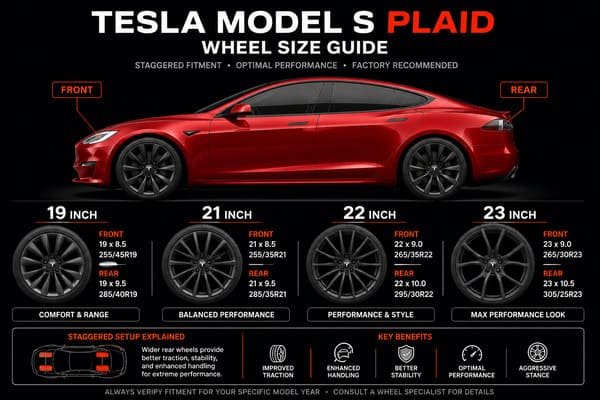 Tesla Model S Plaid wheel size guide