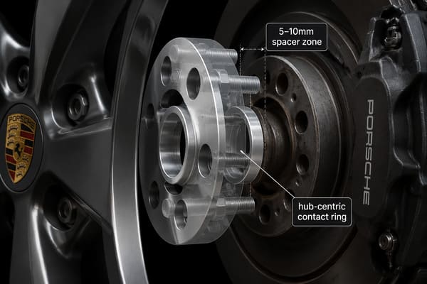 Hub-centric spacers for Porsche 914 wheel fitment