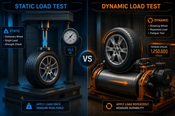 static vs dynamic wheel load testing