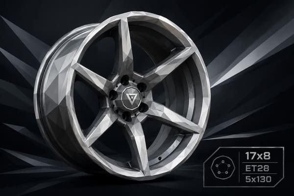 Custom forged 17x8 wheels for Porsche 914 upgrade