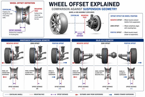 Wheel Offset Tolerance Independent vs Solid Axle Suspension wheel offset diagram independent vs solid axle