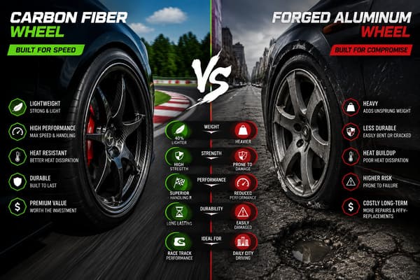 Is Carbon Fiber Good for Wheels - Performance and Durability Carbon fiber wheel performance vs durability comparison