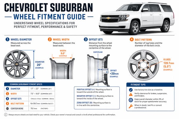 Chevrolet Suburban wheel size fitment guide