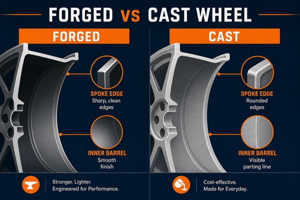 Key Visual Differences Between Forged and Cast Wheels Visual differences between forged and cast wheels