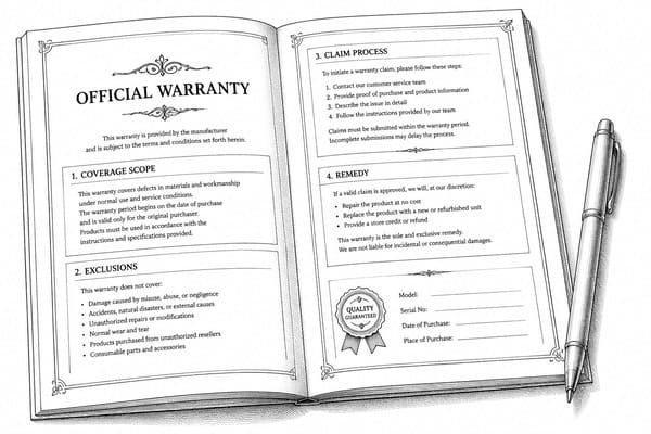 Forged wheel warranty document example
