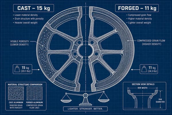 Forged Wheels vs Cast Wheels for Ford Expedition\ forged vs cast wheel weight comparison ford expedition